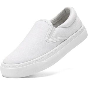 KomForme Toddler Sneakers for Girls 
White glitter